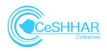 Logo of CeSHHAR Zimbabwe.
